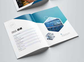 蓝色大气企业画册 专业企业形象策划服务与设计素材全解析